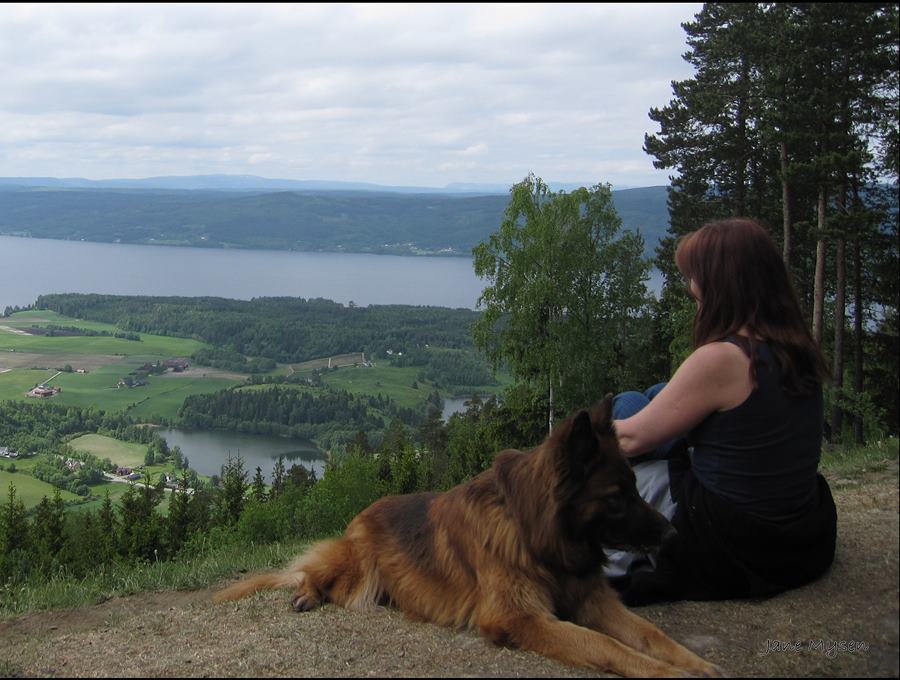 Connie og jeg på Brandbukampen