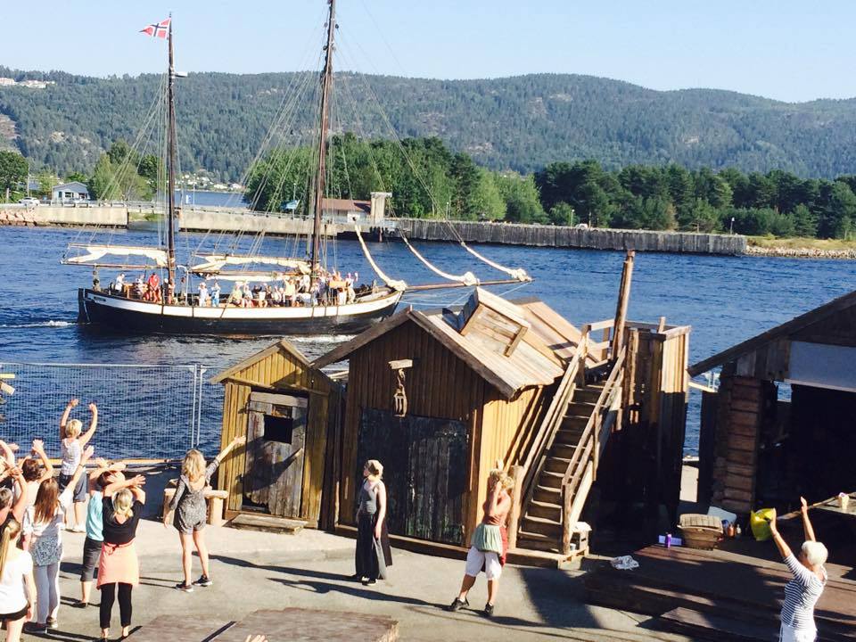 Seilskuta Christiane er med i sommermusikalen og blender inn i den vakre scenografien.