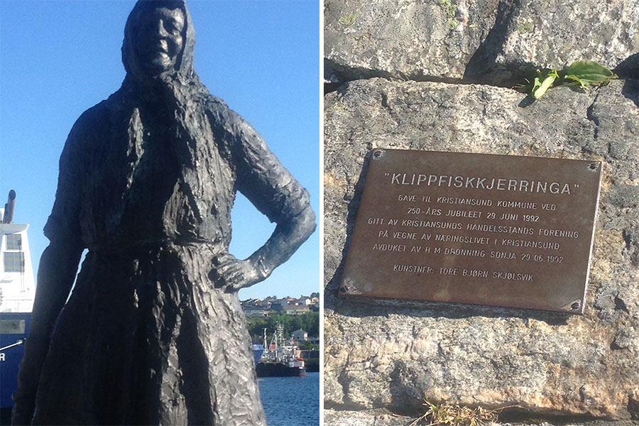 Klippfiskkjerringa i Kristiansund.