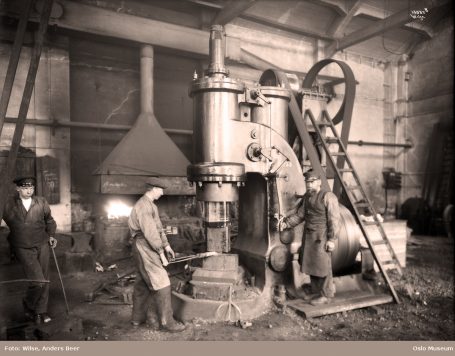 Akers mekaniske verksted. Foto: Wilse, Anders Beer / Oslo Museum